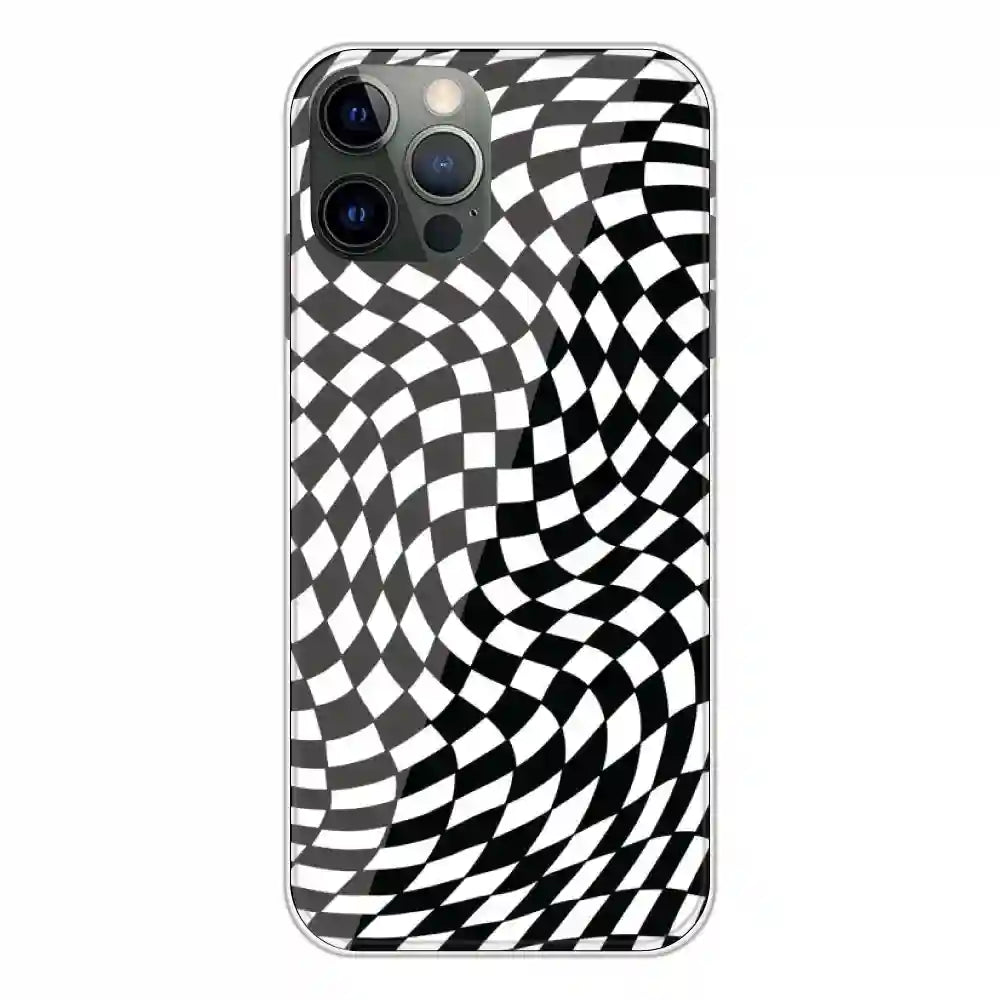 Checks - Printed Silicone Case For Apple iPhone 12 Pro