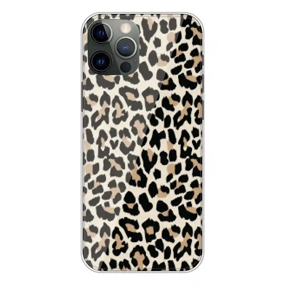 Leopard Print - Printed Silicone Case For Apple iPhone 12 Pro