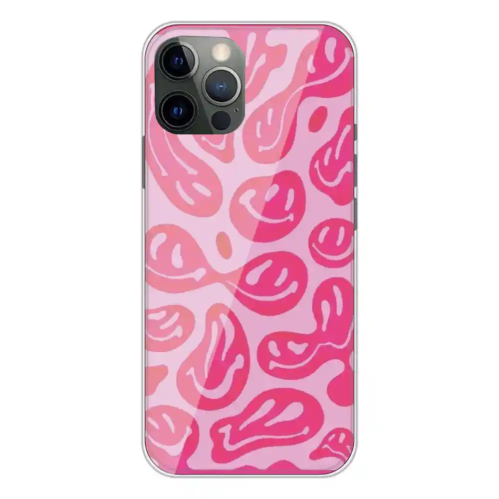 Pink Smiles - Printed Silicone Case For Apple iPhone 12 Pro