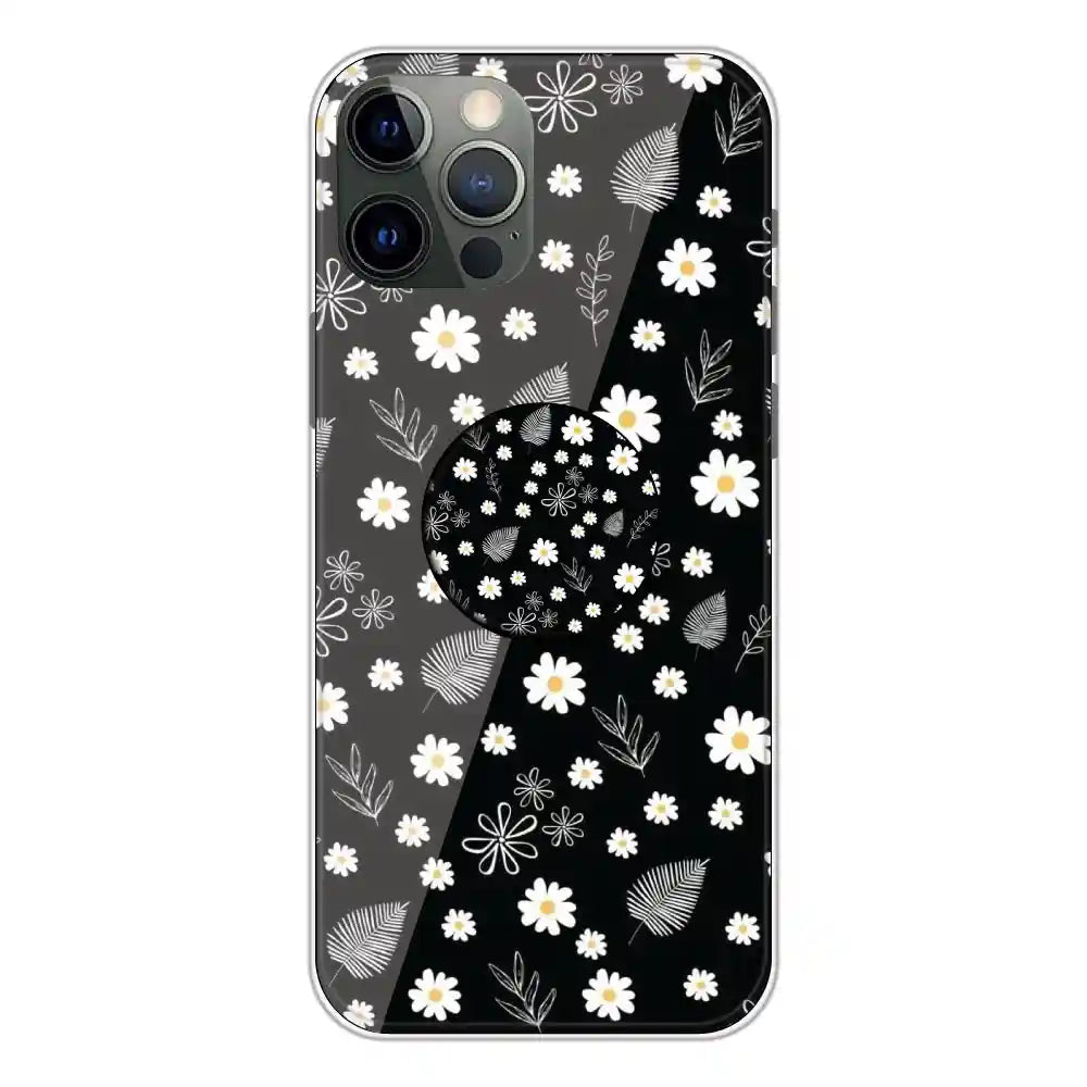 Daisies - Silicone Grip Case For Apple iPhone 12 Pro