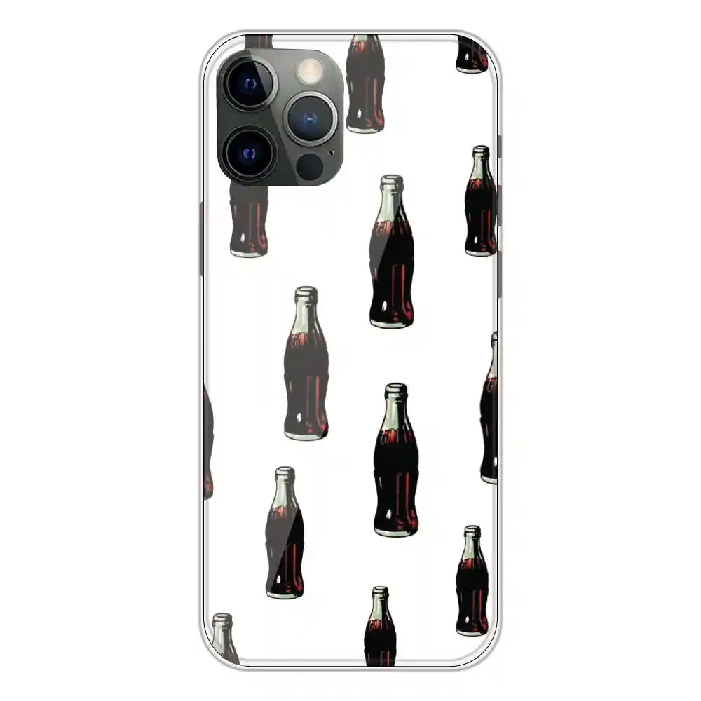 Soft Drinks - Clear Printed Silicone Case For Apple iPhone 12 Pro