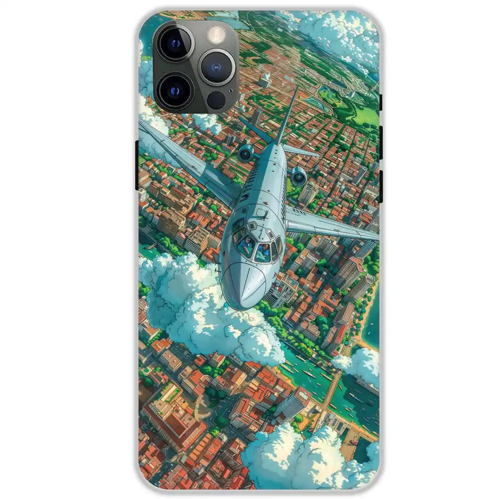 Flying Over City - Hard Cases For Apple iPhone 12 Pro