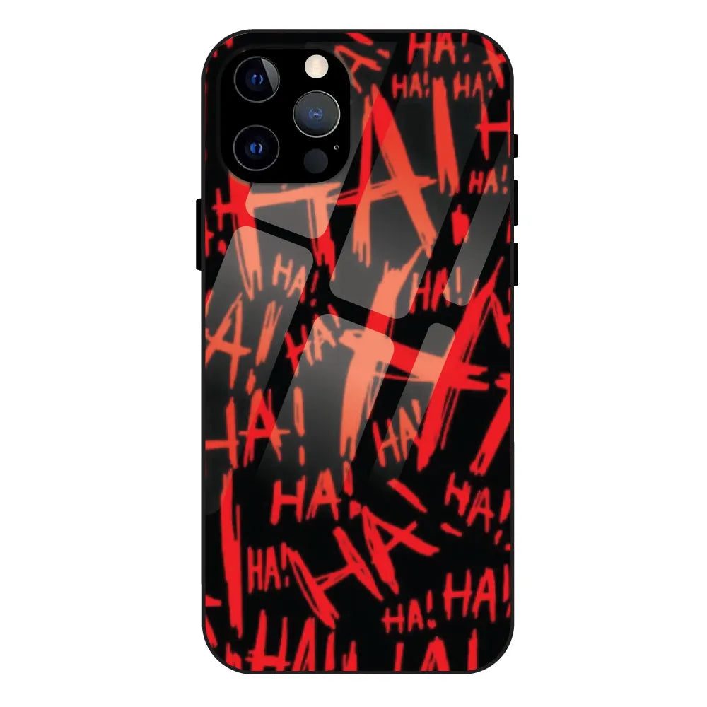 'Ha ! - Glossy Metal Silicone Case For Apple iPhone 12 Pro