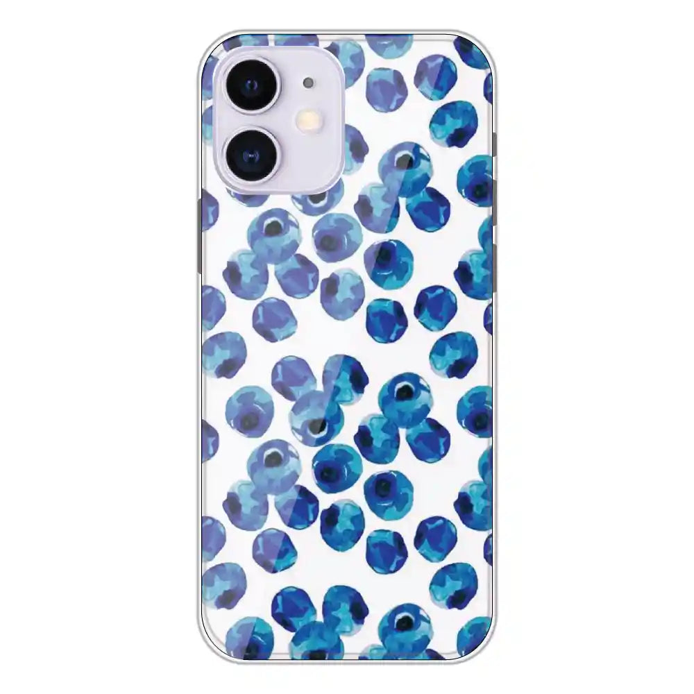 Blueberries - Printed Silicone Case For Apple iPhone 12