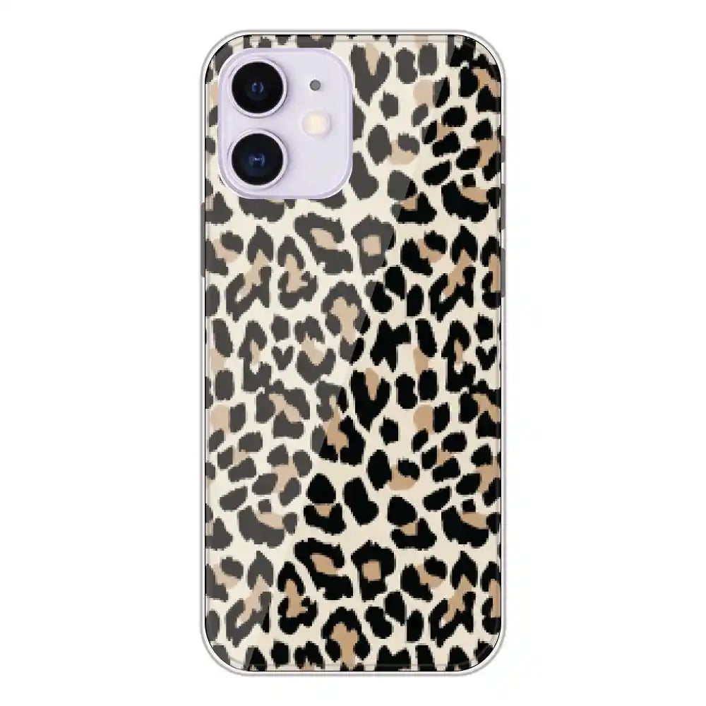 Leopard Print - Printed Silicone Case For Apple iPhone 12