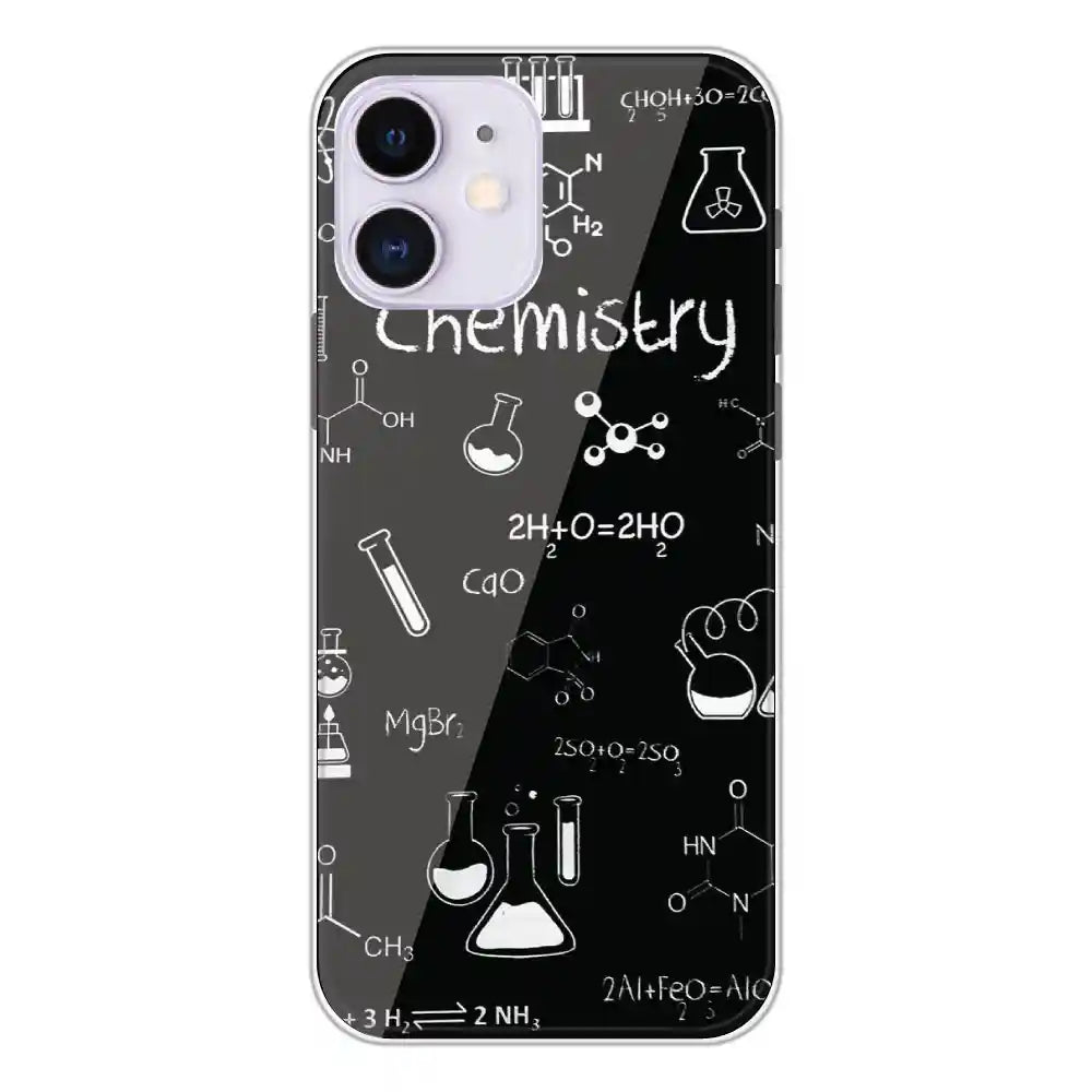 Chemistry - Printed Silicone Case For Apple iPhone 12