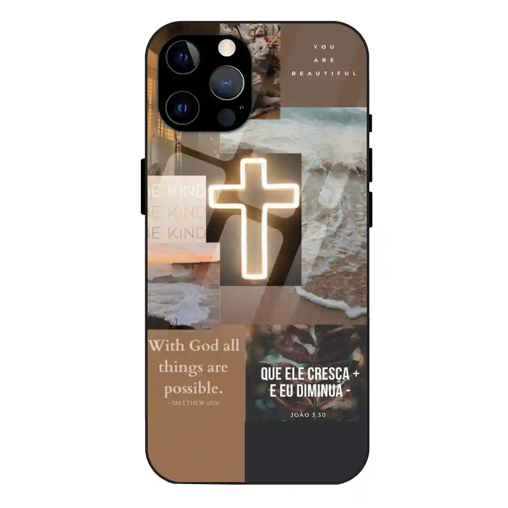 'Jesus Son Of God - Glass Case For Apple iPhone 12