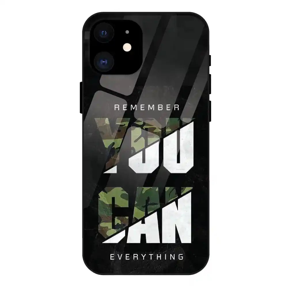 'You Can Do Everything - Glass Case For Apple iPhone 12