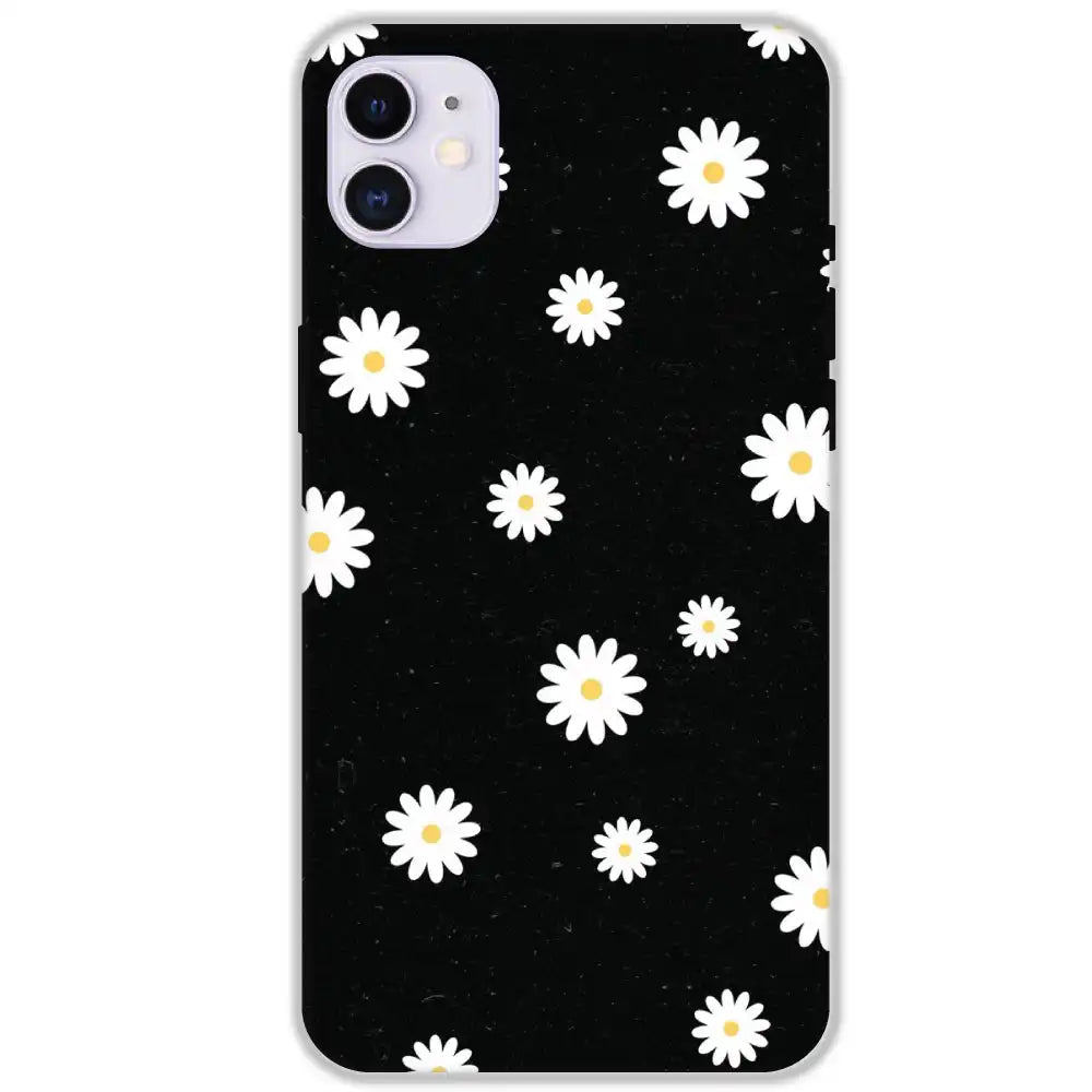 White And Black Flower - Hard Cases For Apple iPhone 12
