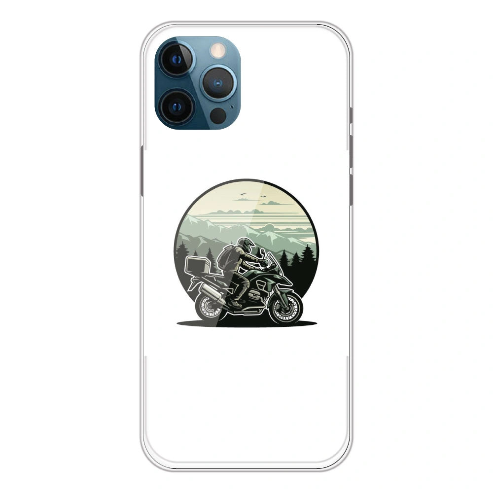 Biker - Printed Silicone Case For Apple iPhone 12 Pro Max