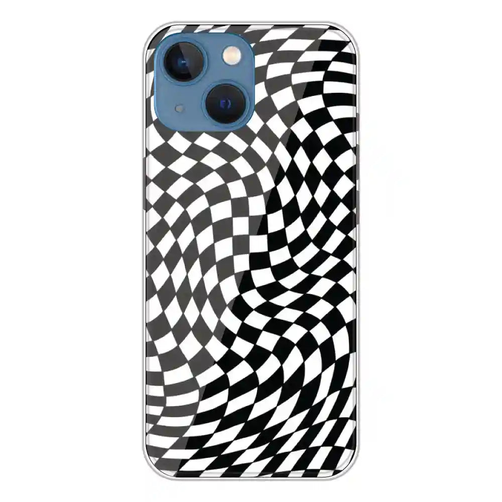Checks - Printed Silicone Case For Apple iPhone 13 Mini