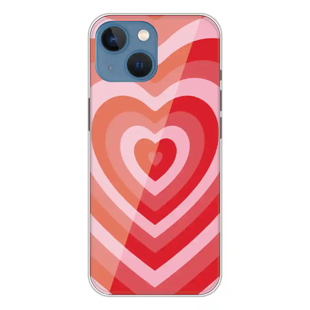Red Hearts - Printed Silicone Case For Apple iPhone 13 Mini