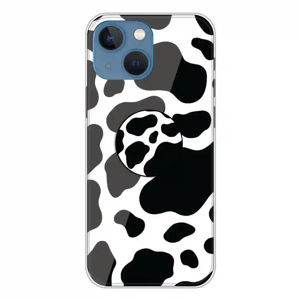 Cow Print - Silicone Grip Case For Apple iPhone 13 Mini