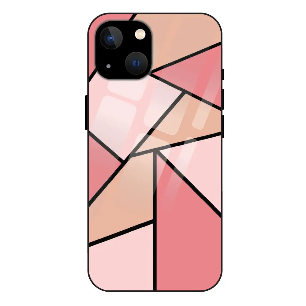 Triangles - Glass Case For Apple iPhone 13 Mini