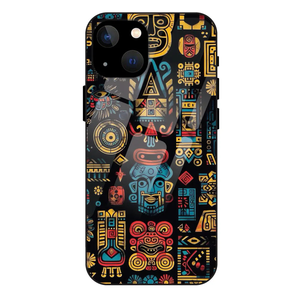 Crepe Pattern - Glossy Metal Silicone Case For Apple iPhone 13 Mini