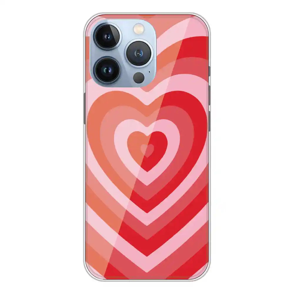 Red Hearts - Printed Silicone Case For Apple iPhone 13 Pro Max