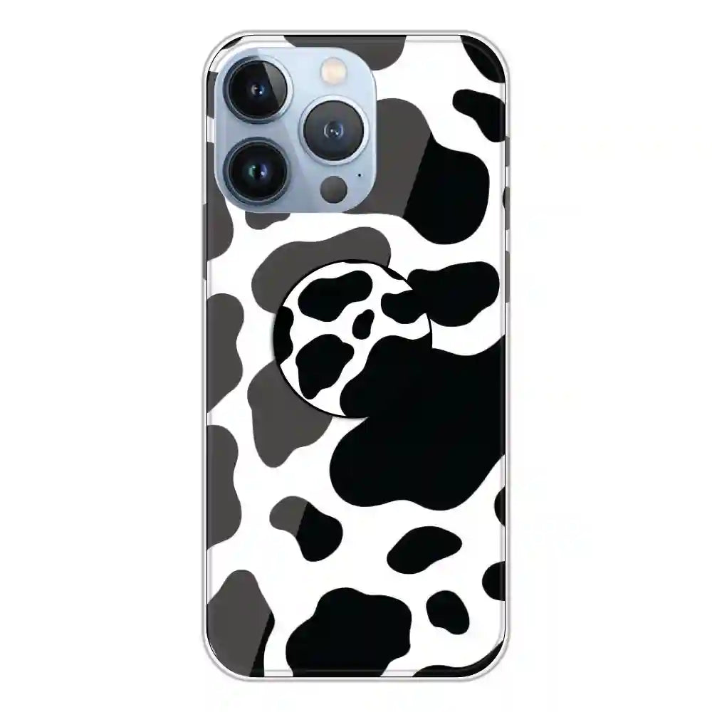 Cow Print - Silicone Grip Case For Apple iPhone 13 Pro Max