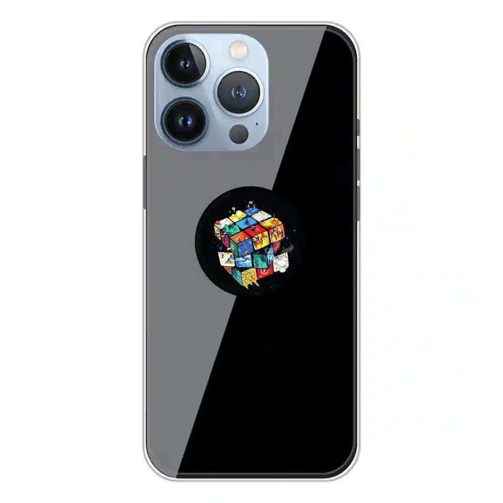 Rainbow Cube - Silicone Grip Case For Apple iPhone 13 Pro Max