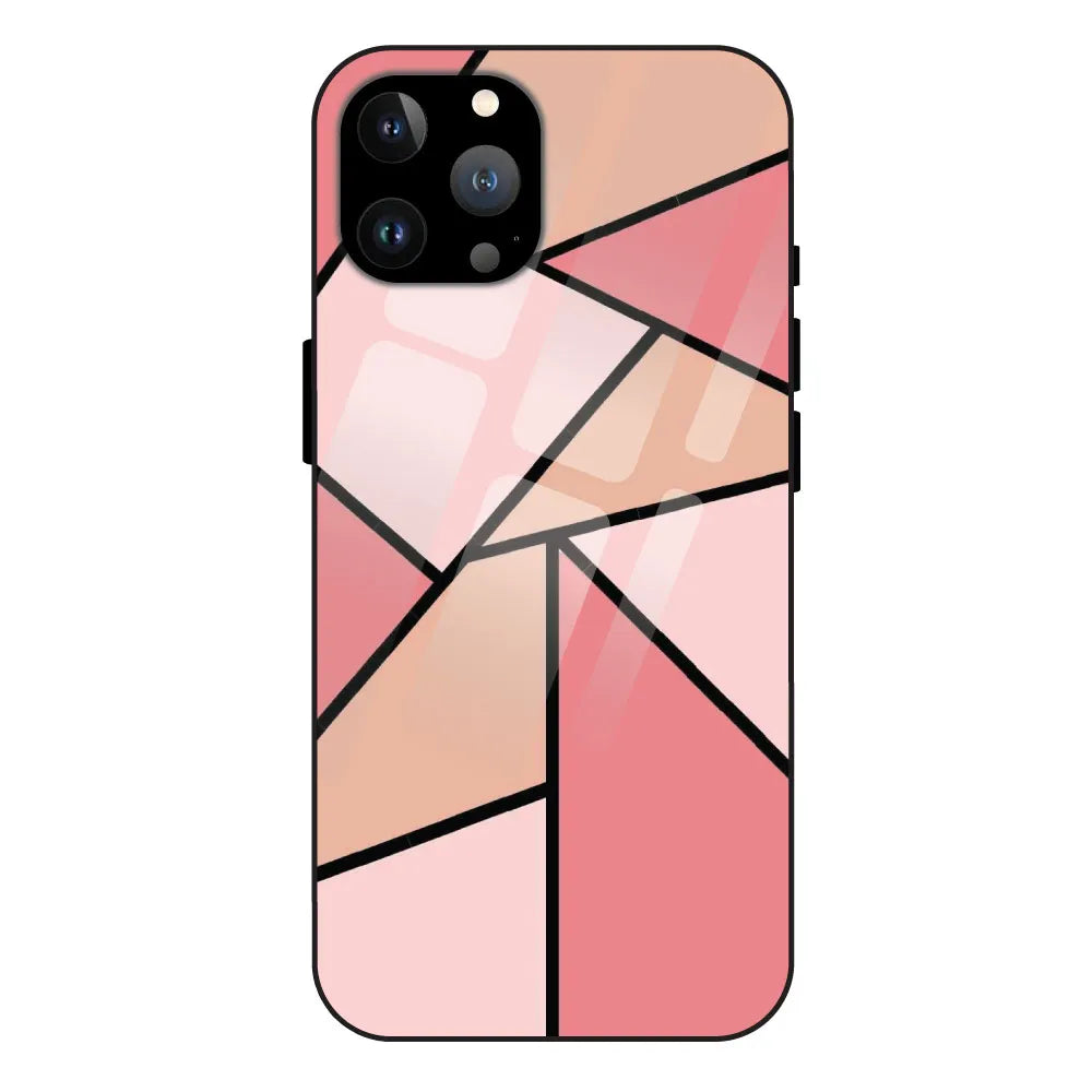 Triangles - Glass Case For Apple iPhone 13 Pro Max