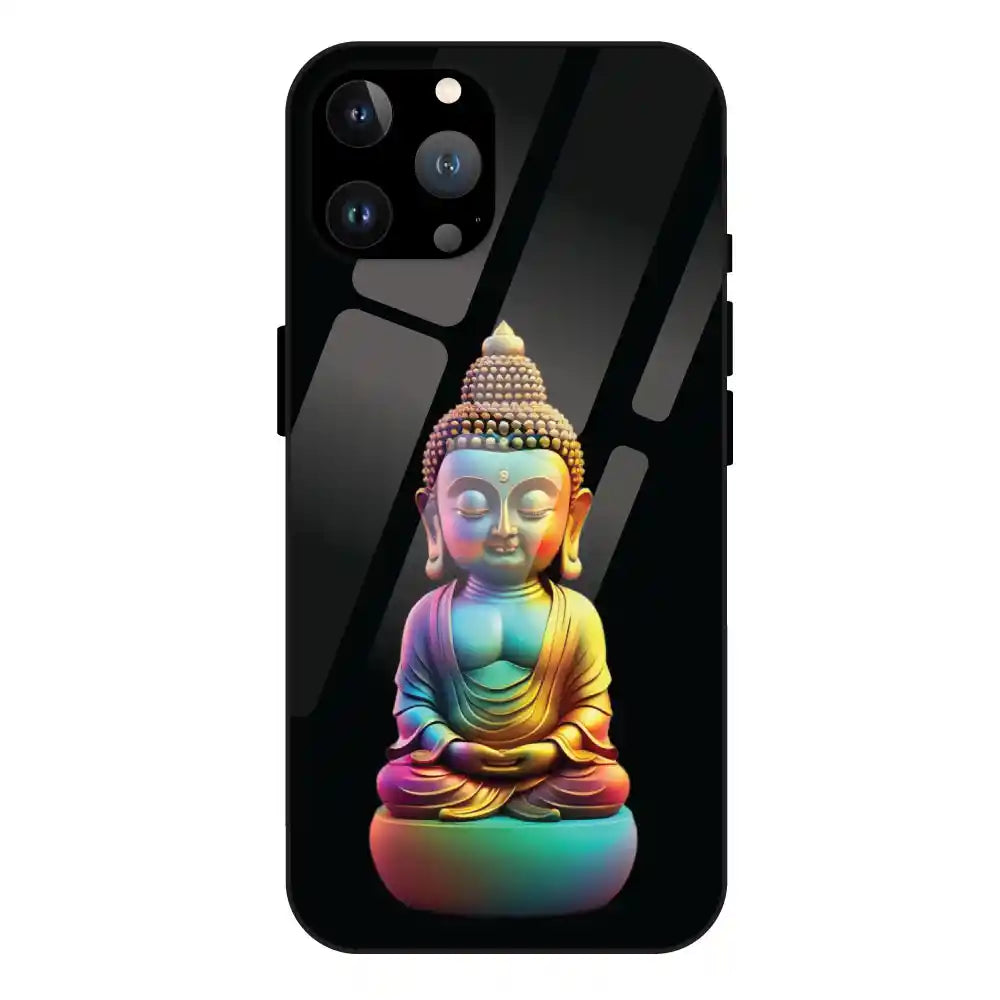 'Gautam Buddha - Glass Case For Apple iPhone 13 Pro Max