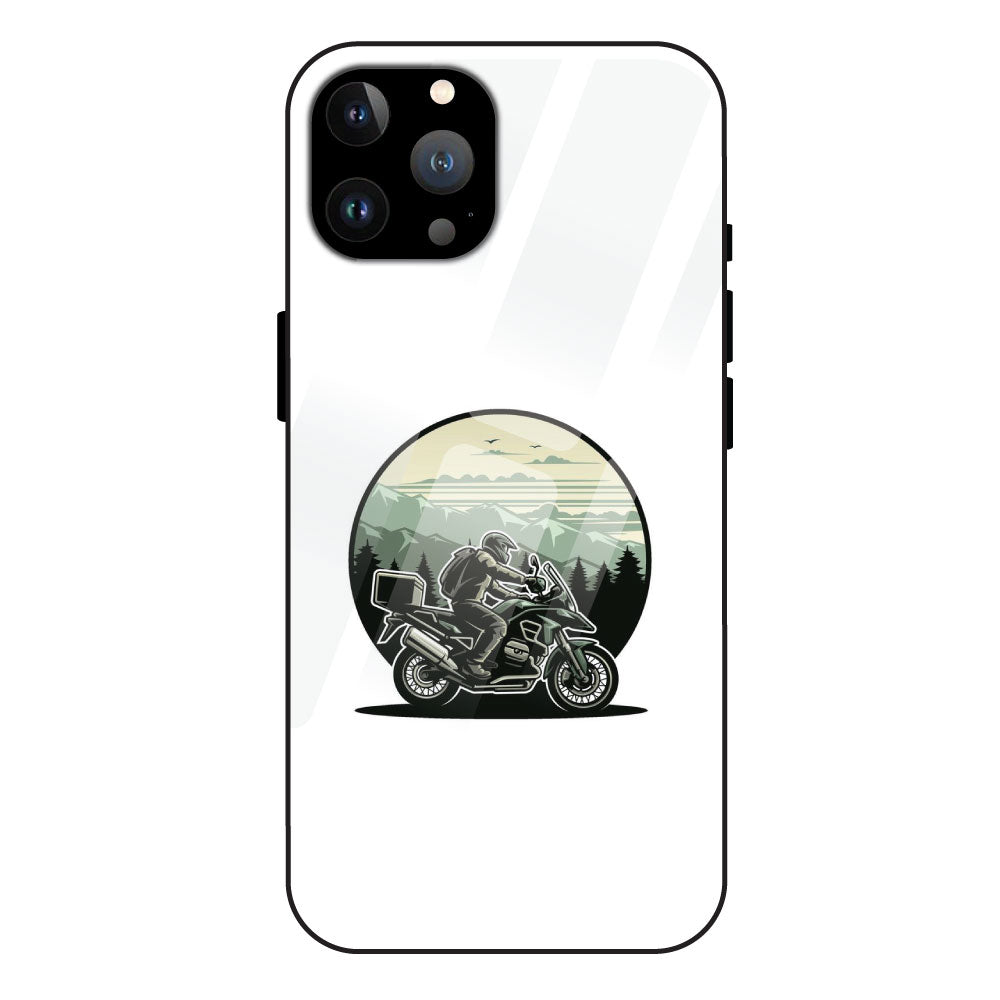 Biker - Glossy Metal Silicone Case For Apple iPhone 13 Pro Max