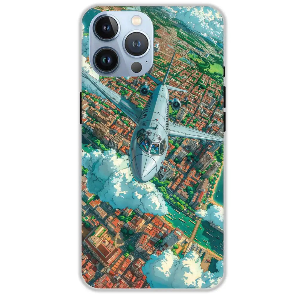 Flying Over City - Hard Cases For Apple iPhone 13 Pro Max