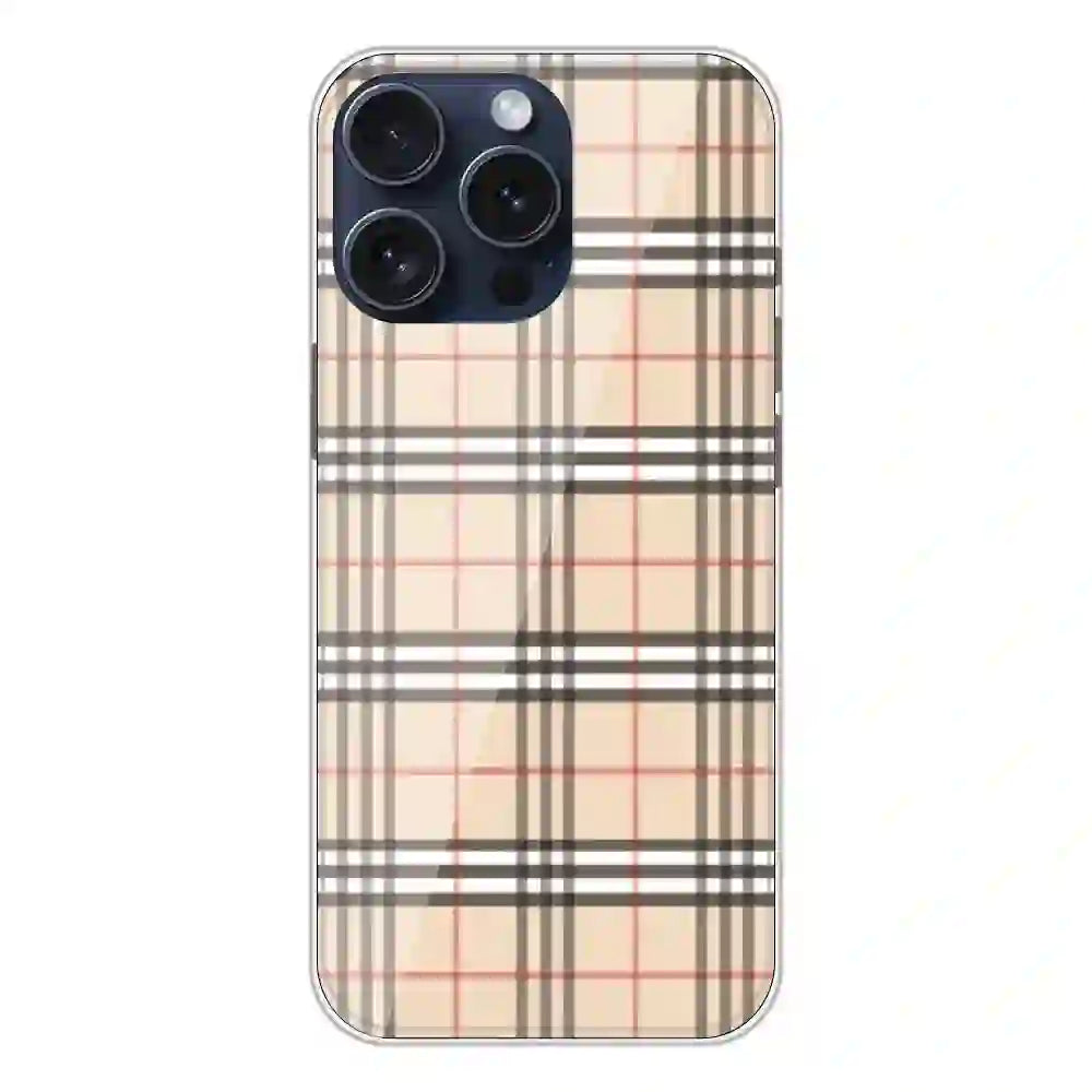Yellow Checks - Printed Silicone Case For Apple iPhone 13 Pro