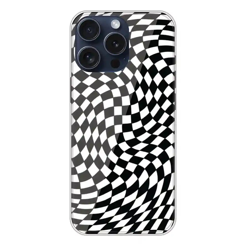 Checks - Printed Silicone Case For Apple iPhone Models
