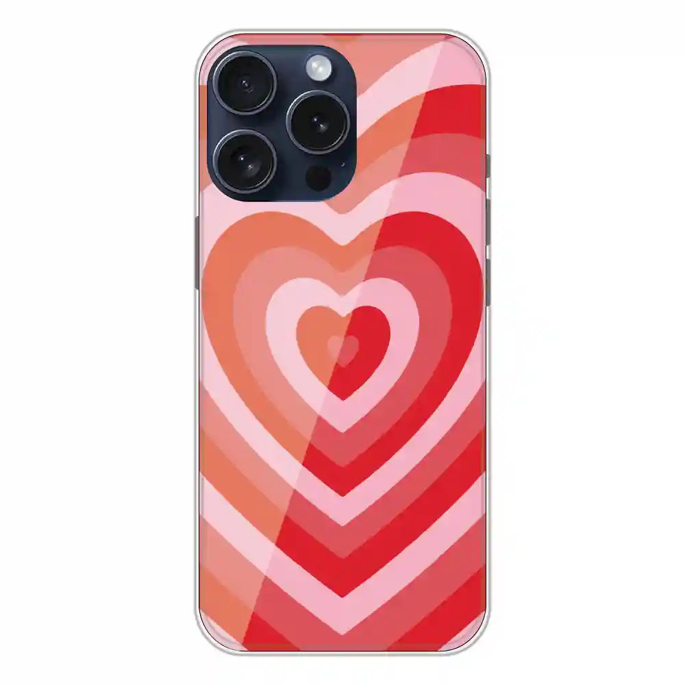 Red Hearts - Printed Silicone Case For Apple iPhone 13 Pro