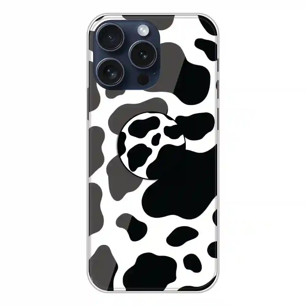 Cow Print - Silicone Grip Case For Apple iPhone 13 Pro
