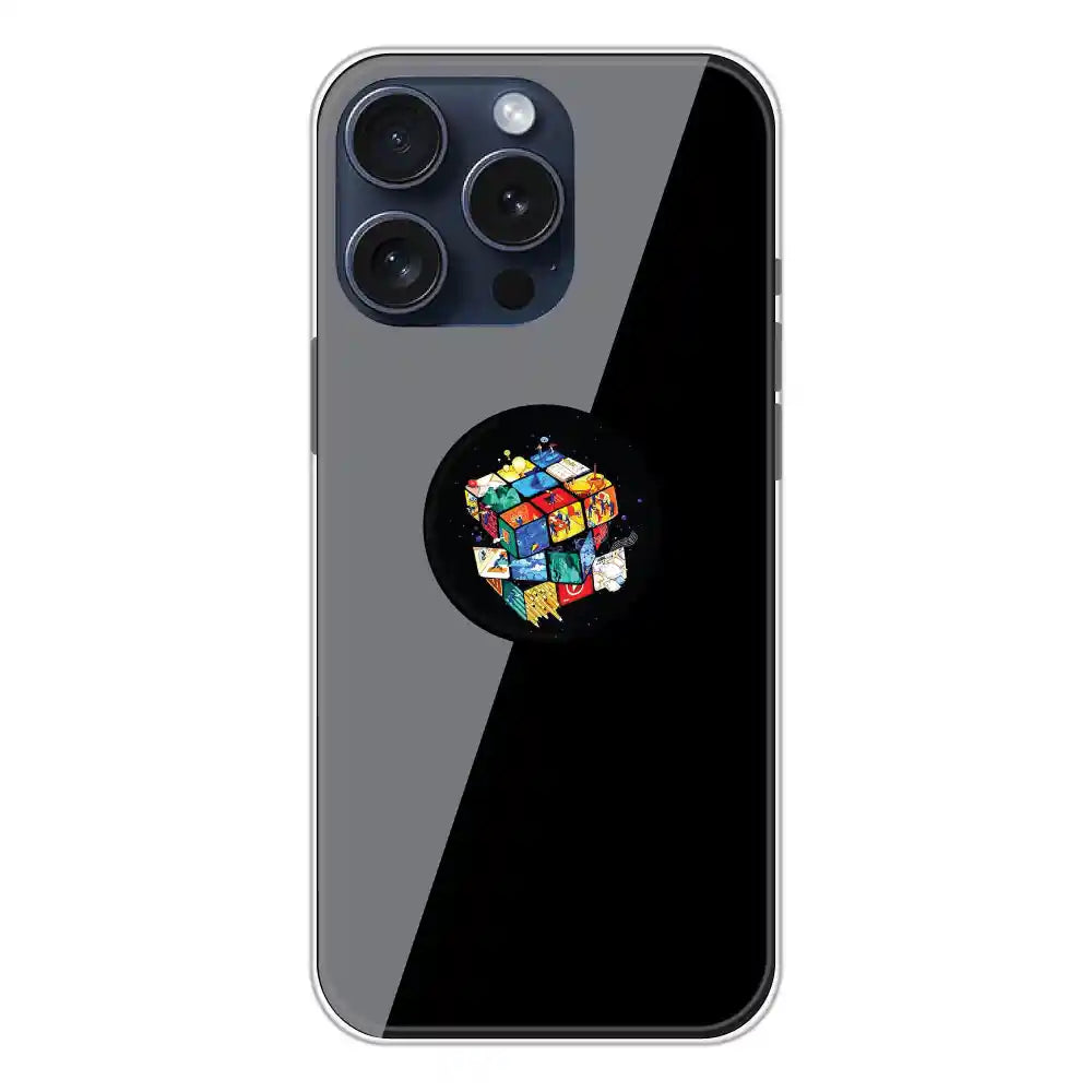 Rainbow Cube - Silicone Grip Case For Apple iPhone 13 Pro