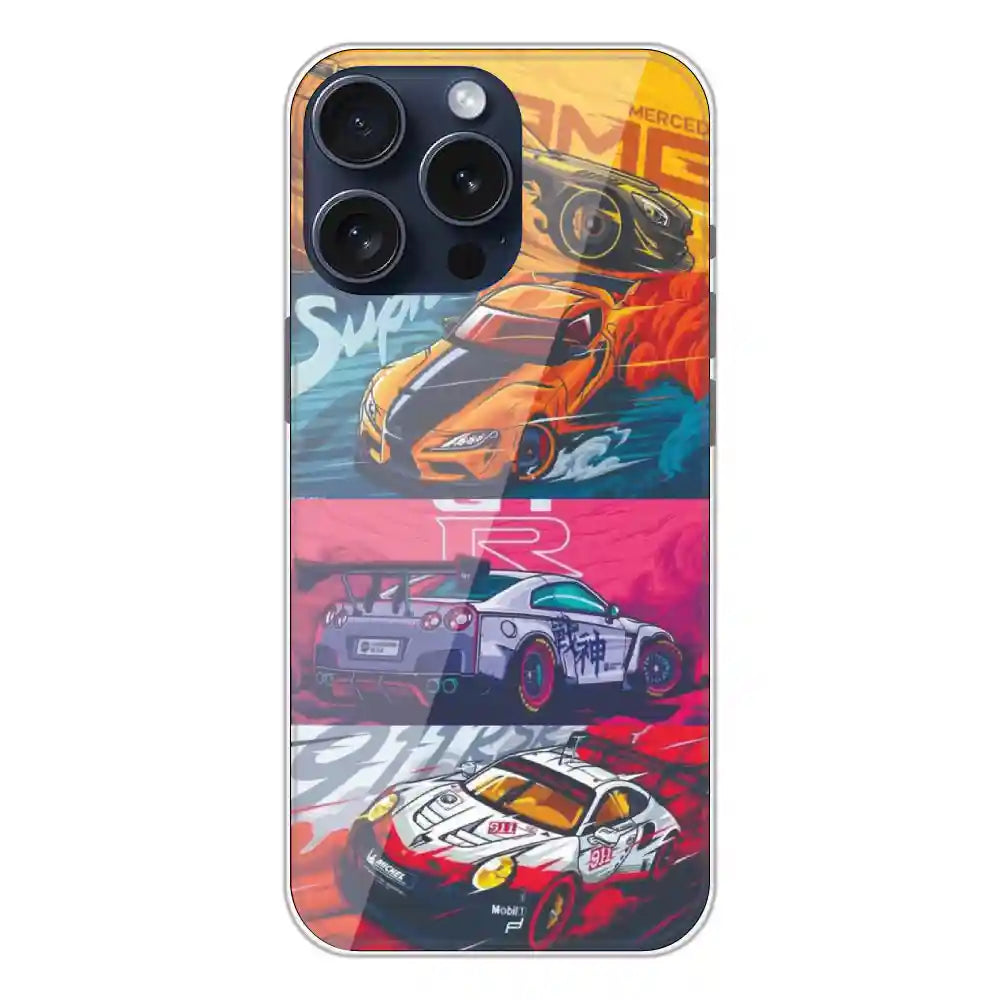 Sports Car - Printed Silicone Case For Apple iPhone 13 Pro