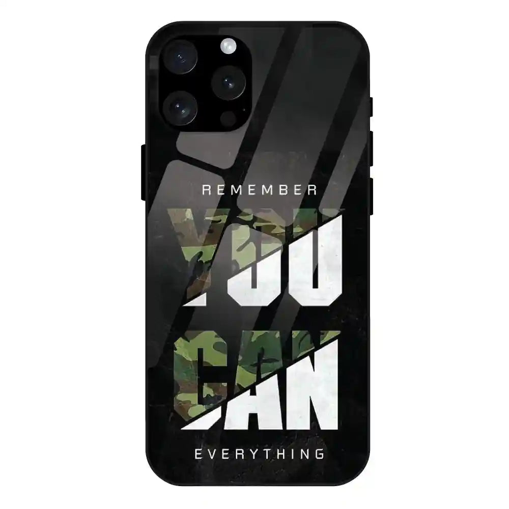 'You Can Do Everything - Glass Case For Apple iPhone 13 Pro