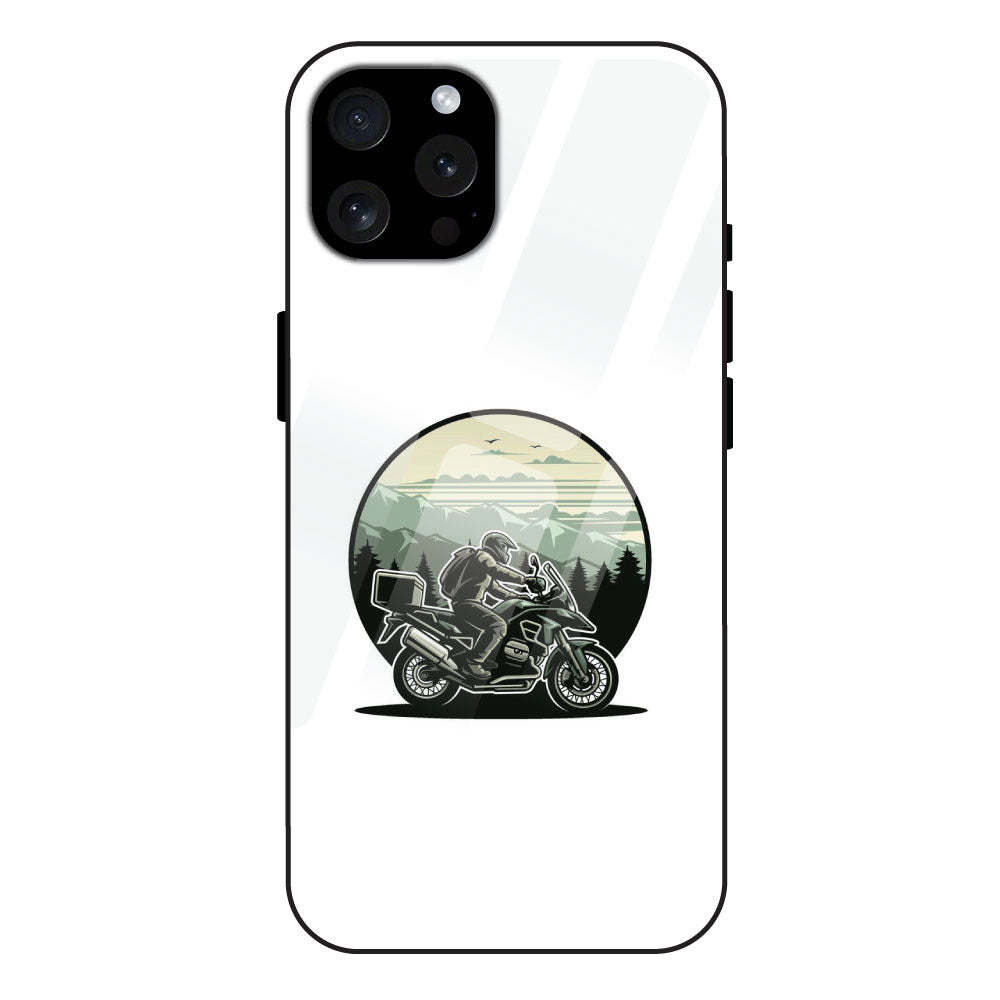 Biker - Glossy Metal Silicone Case For Apple iPhone 13 Pro