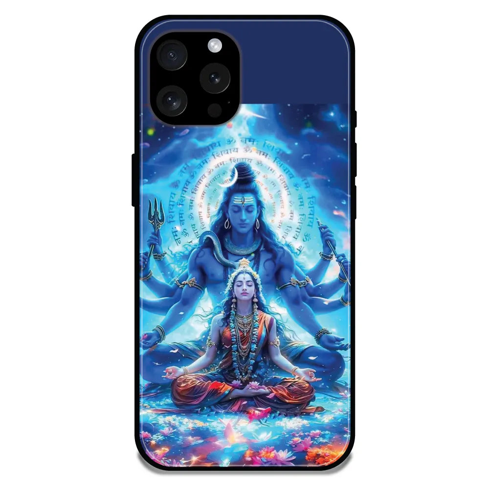 'Shiv Parvati - Glossy Metal Silicone Case For Apple iPhone 13 Pro