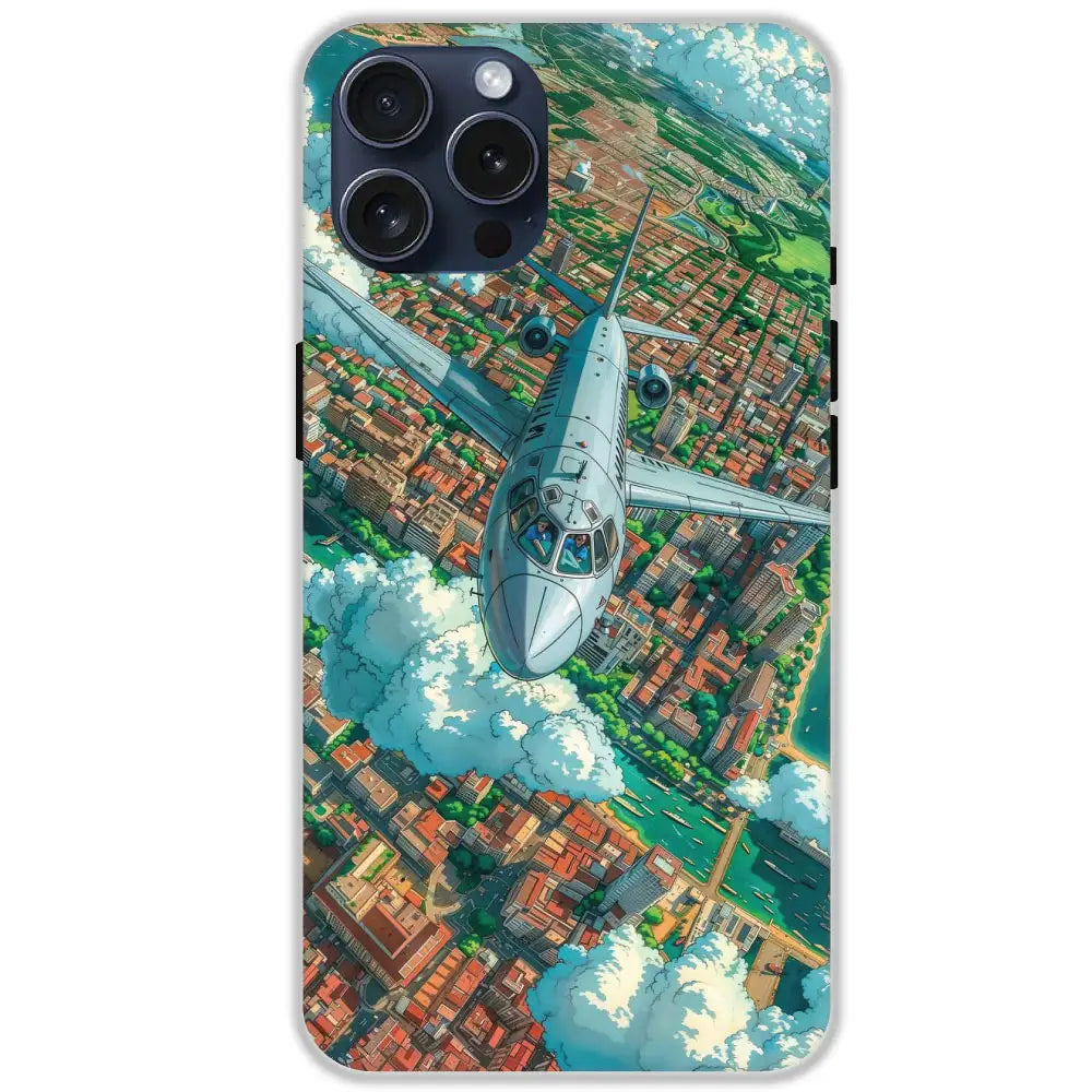 Flying Over City - Hard Cases For Apple iPhone 13 Pro
