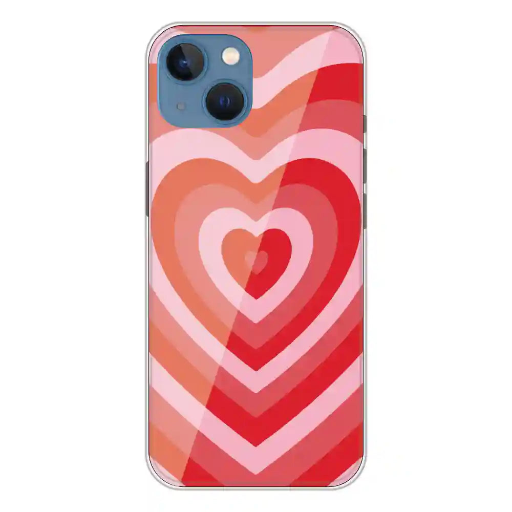 Red Hearts - Printed Silicone Case For Apple iPhone 13