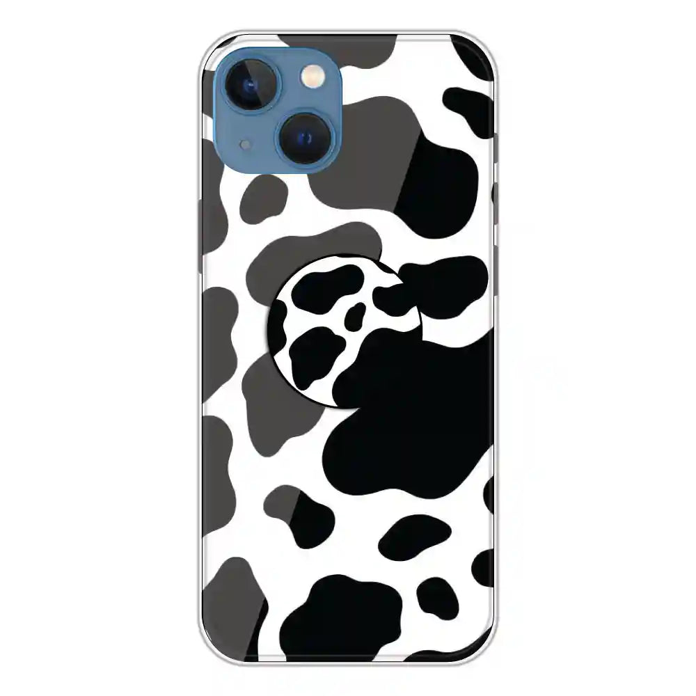 Cow Print - Silicone Grip Case For Apple iPhone 13