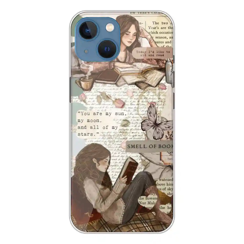 Book Collage - Silicone Case For iPhone Models Apple iPhone 13