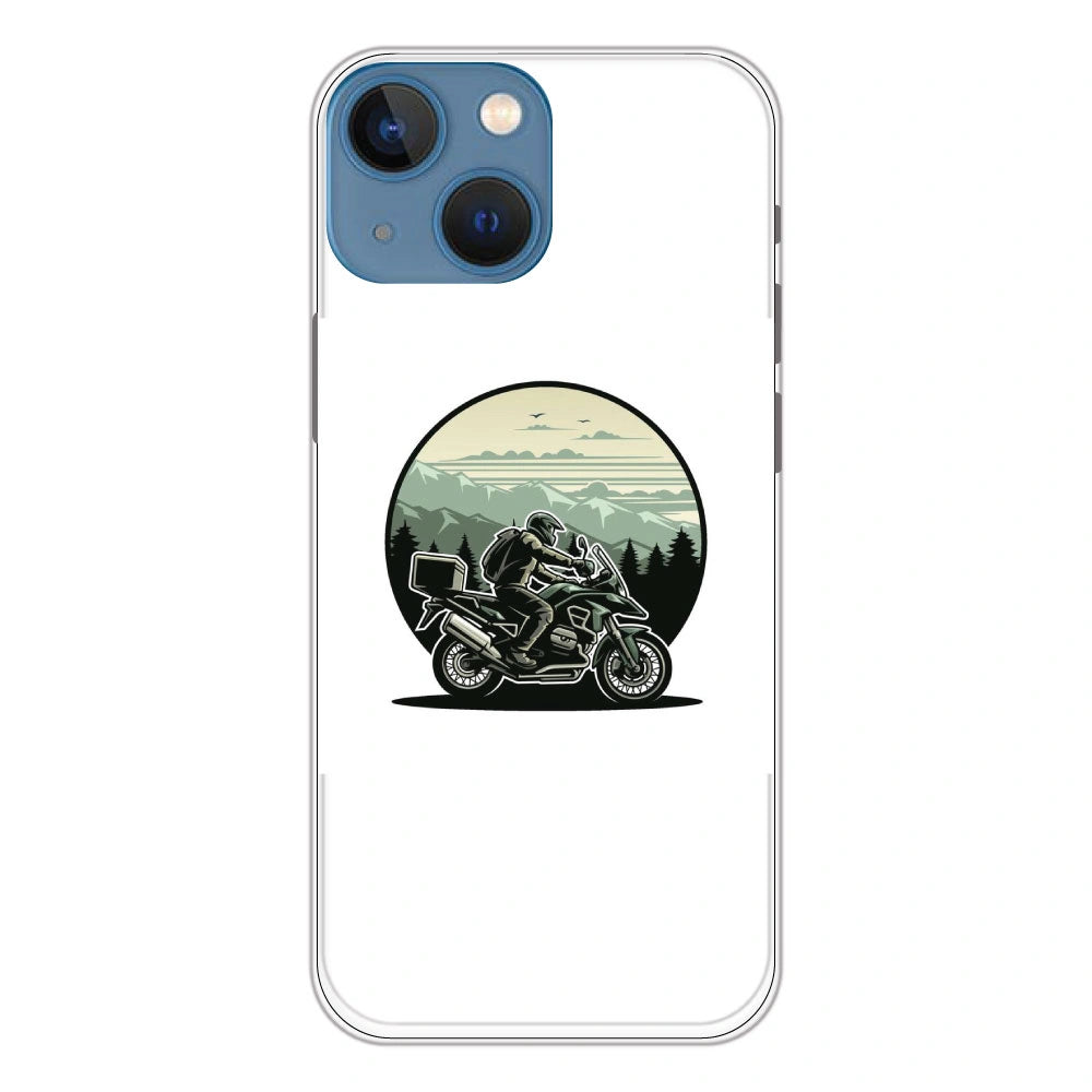 Biker - Printed Silicone Case For Apple iPhone 13 Mini