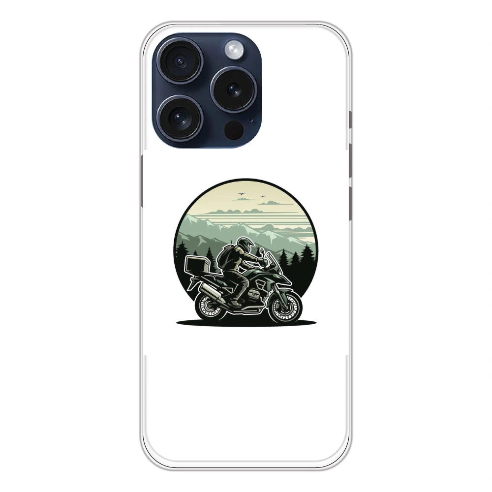Biker - Printed Silicone Case For Apple iPhone 13 Pro