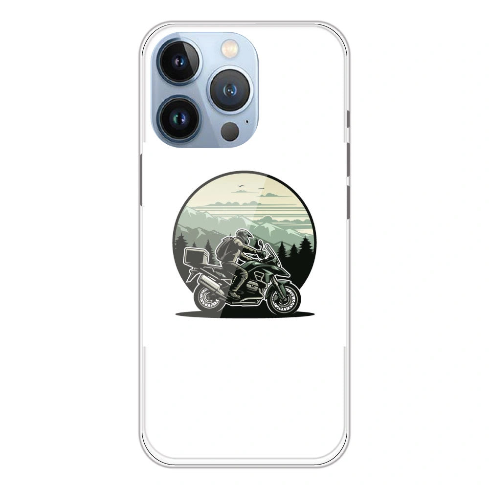 Biker - Printed Silicone Case For Apple iPhone 13 Pro Max