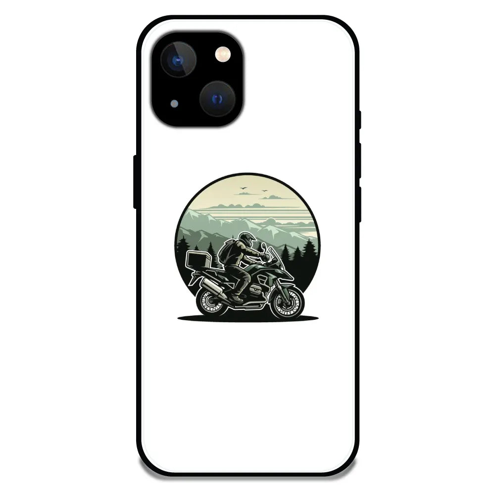 'Biker - Glossy Metal Silicone Case For Apple iPhone 13