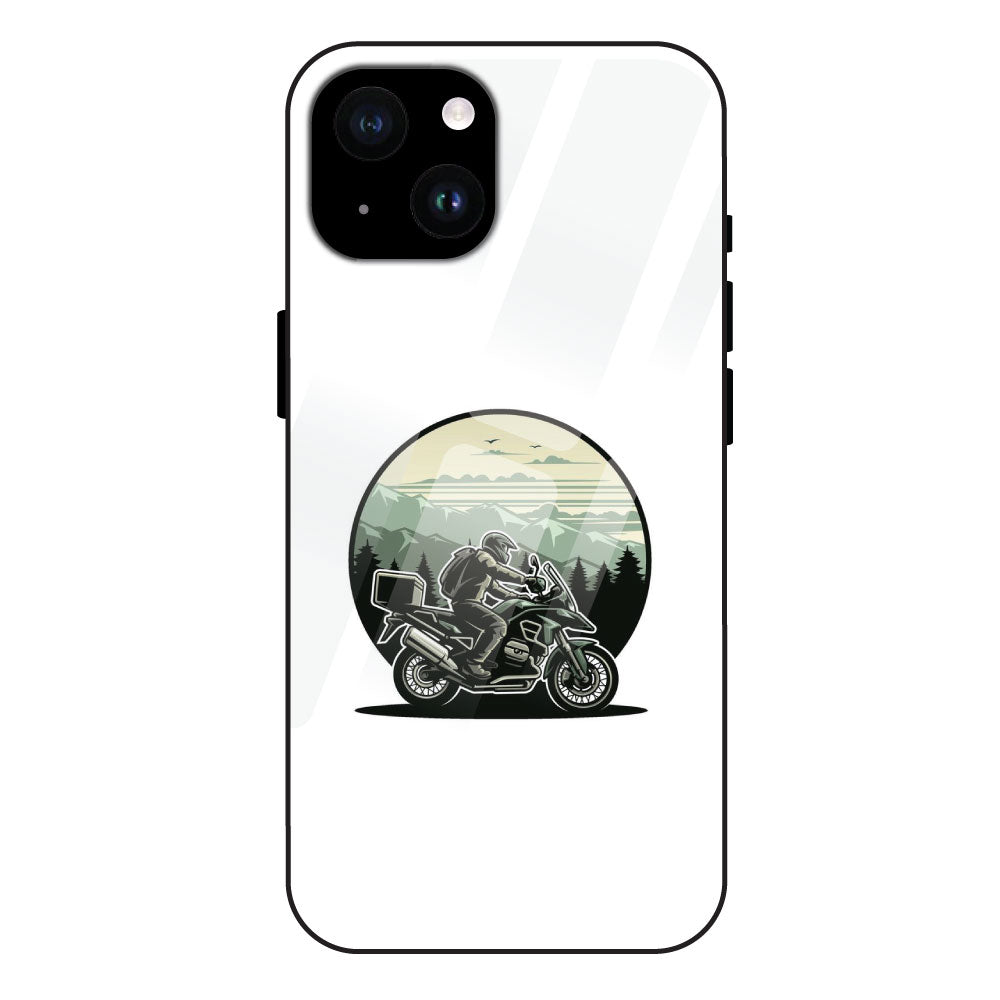 Biker - Glossy Metal Silicone Case For Apple iPhone 14 Plus