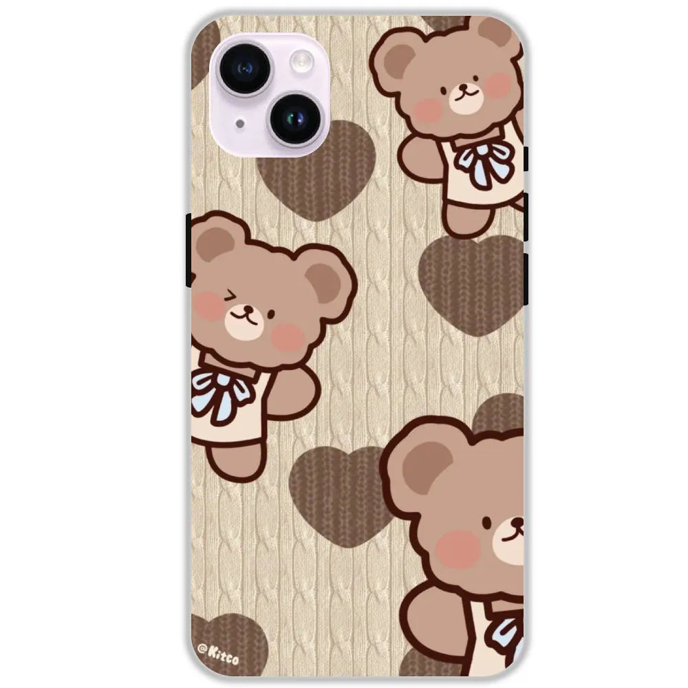 Teddy Heart - Hard Cases For Apple iPhone 14 Plus