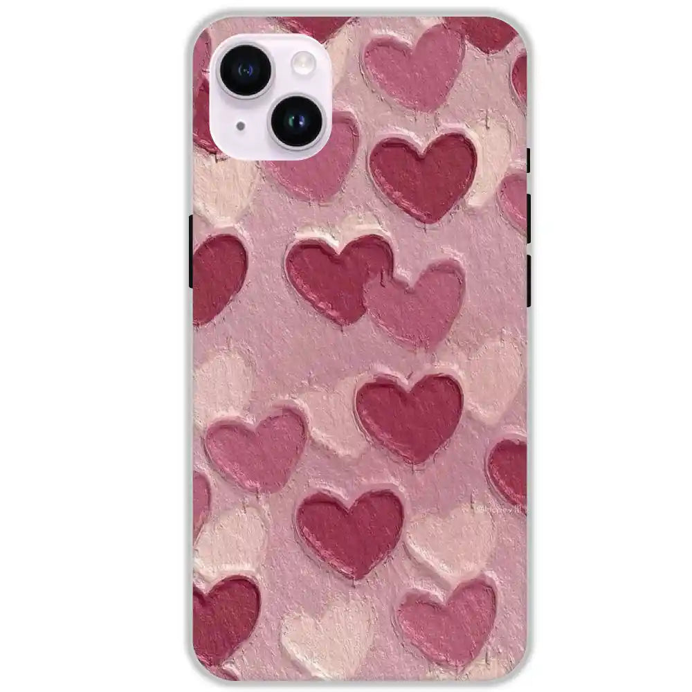 Pastel Hearts Love - Hard Cases For Apple iPhone 14 Plus