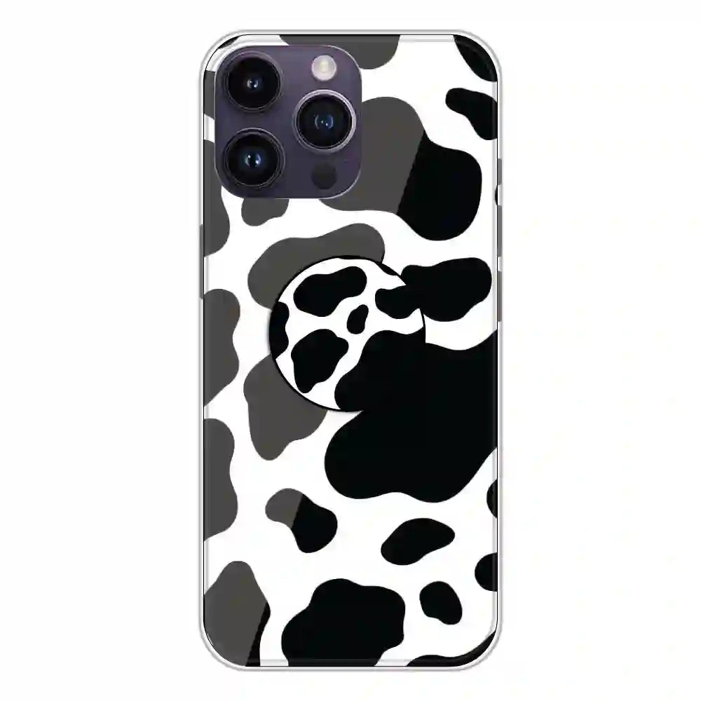 Cow Print - Silicone Grip Case For Apple iPhone 14 Pro Max