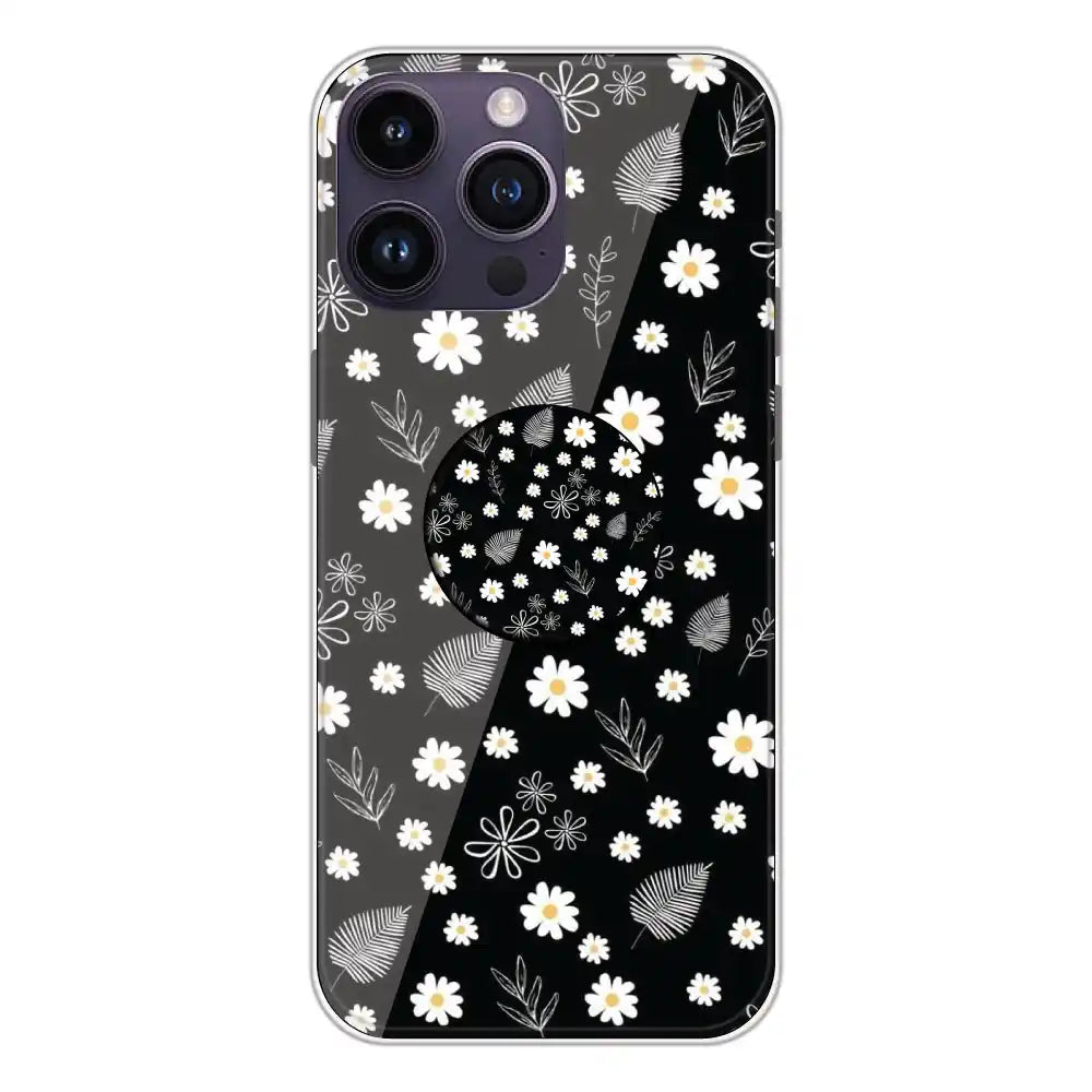 Daisies - Silicone Grip Case For Apple iPhone 14 Pro Max