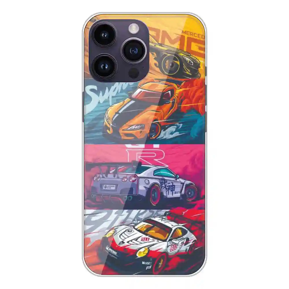 Sports Car - Printed Silicone Case For Apple iPhone 14 Pro Max