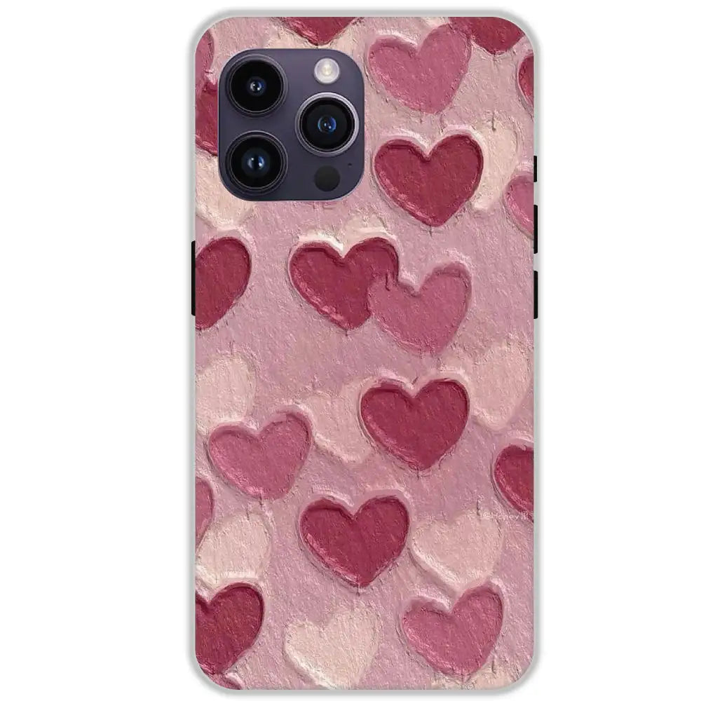 Pastel Hearts Love - Hard Cases For Apple iPhone 14 Pro Max